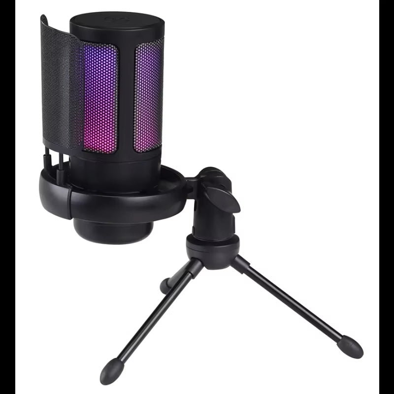 ME6S USB Condenser Microphone Professional Podcast Mic Studio Recording Microphone Ampligame RGB Gaming Microphone