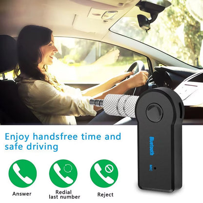 2 in 1 Wireless Bluetooth 5.0 Transceiver Adapter 3.5 Car Music Audio AUX Car Bluetooth Receiver Bluetooth Adapter for PC Laptop