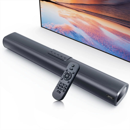 Sound Bars for TV, 3D Surround Sound System TV Sound Bar, 2.1 Ch Home Theater Audio with Built-In Subwoofer,50W TV Speakers | HDMI ARC, Bluetooth, Optical, RCA, USB & AUX Wall Mountable